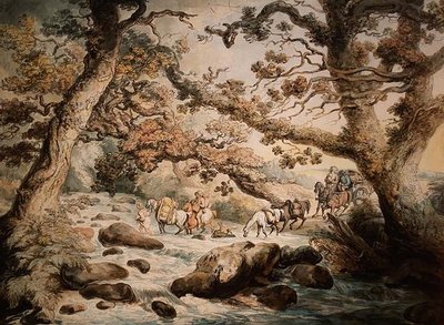 Cruzando el Arroyo de Thomas Rowlandson