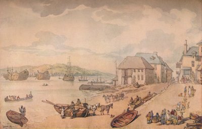 Tarr Point Torpoint, Plymouth, siglo XVIII de Thomas Rowlandson