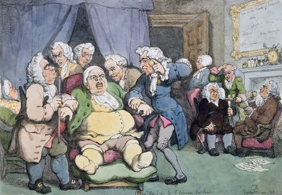 La consulta o última esperanza, 1808 de Thomas Rowlandson