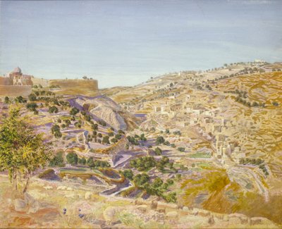 Vista de Jerusalén, 1854 de Thomas Seddon