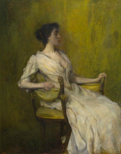 dama de blanco de Thomas Wilmer Dewing