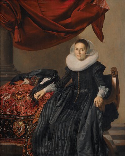 Retrato de una joven de Thomas de Keyser