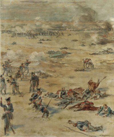 Campo de batalla en las guerras napoleónicas de Théophile Poilpot