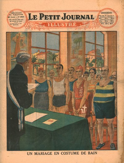 Un matrimonio en traje de baño, 1929 de Unbekannt