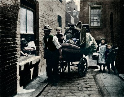 Un movimiento en Slumópolis, Londres, c. 1901 de Unbekannt