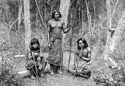 Indios Angaite, Chaco Norte, Paraguay, 1895 de Unbekannt