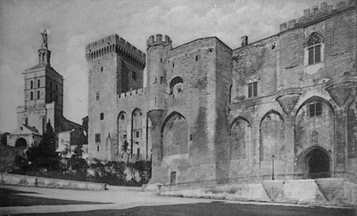 Aviñón - Palacio de los Papas y Catedral, c. 1925 de Unbekannt