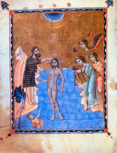 Bautismo de Jesús por San Juan Bautista de Unbekannt