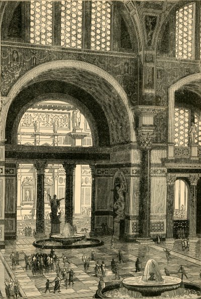 Baños de Caracalla restaurados, 1890 de Unbekannt