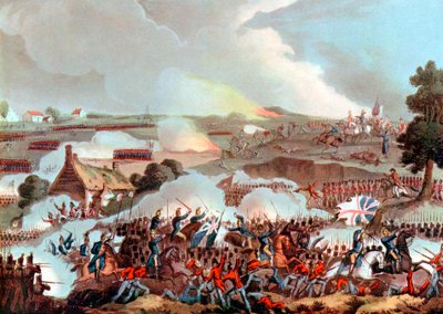 Batalla de Waterloo, Bélgica, 1815 de Unbekannt