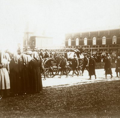 Entierro de Edith Cavell, Bruselas, Bélgica, 1915 de Unbekannt