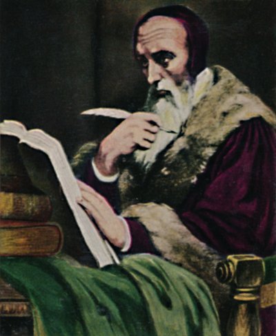 Calvino 1509-1564. - Pintura de Scheffer, 1934 de Unbekannt