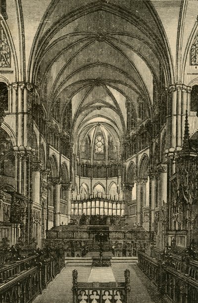 Catedral de Canterbury - El Coro, 1898 de Unbekannt