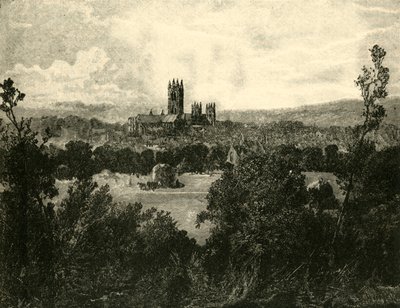 Catedral de Canterbury, desde el noreste, 1890 de Unbekannt