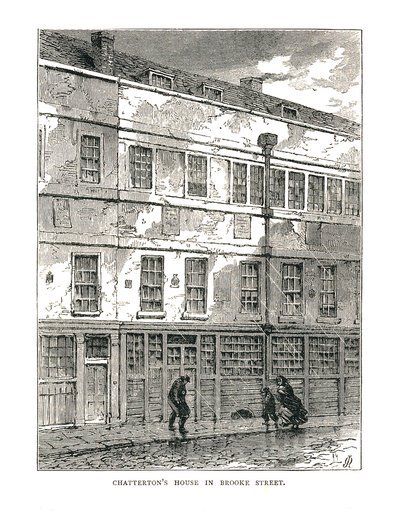 Casa de Chatterton en Brooke Street, 1878 de Unbekannt