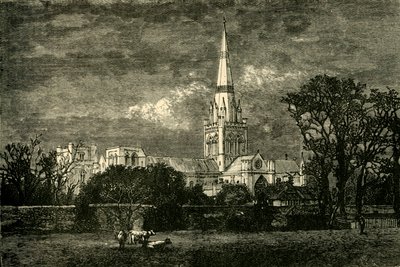 Catedral de Chichester, desde el sur, 1898 de Unbekannt