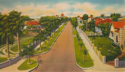 Avenida Colombia, Barranquilla, c1940s de Unbekannt