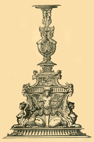 Diseño para un candelabro, siglo XVI, 1881 de Unbekannt