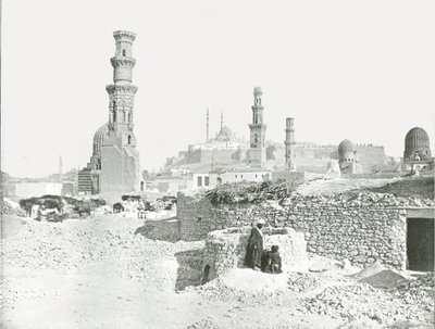 Vista distante de la Ciudadela, El Cairo, Egipto, 1895 de Unbekannt