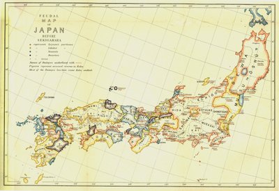 Mapa feudal de Japón antes de Sekigahara, 1903 de Unbekannt