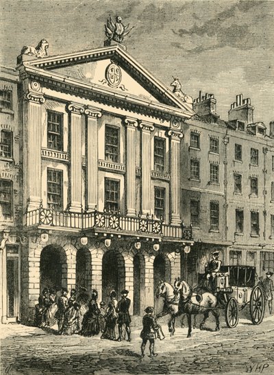 Frente del antiguo teatro Drury Lane, 1881 de Unbekannt