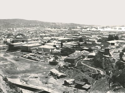 Vista general de la ciudad, Valparaíso, Chile, 1895 de Unbekannt