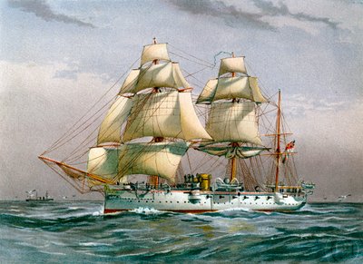 HMS Calliope, crucero de 3ª clase de la Royal Navy, c1890-c1893 de Unbekannt