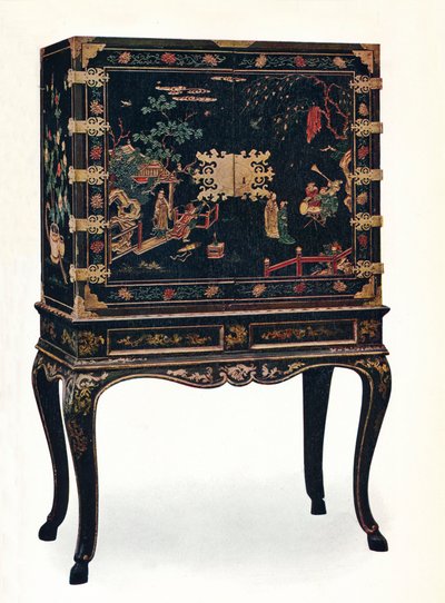 Gabinete lacado inciso, c1680, 1910 de Unbekannt