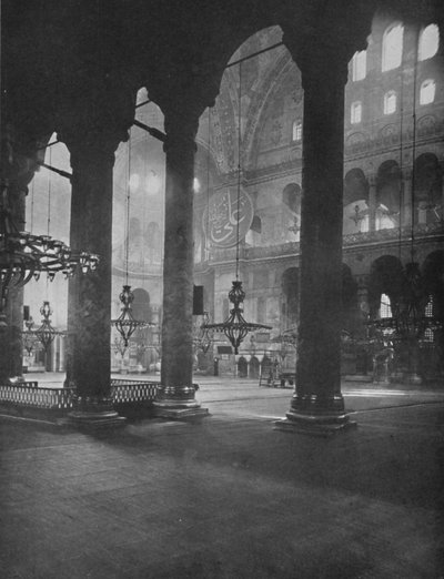 Interior de Santa Sofía, 1913 de Unbekannt