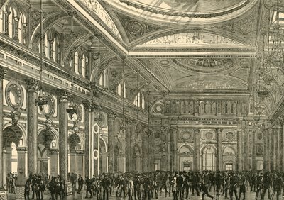 Interior de la Bolsa Real, 1898 de Unbekannt