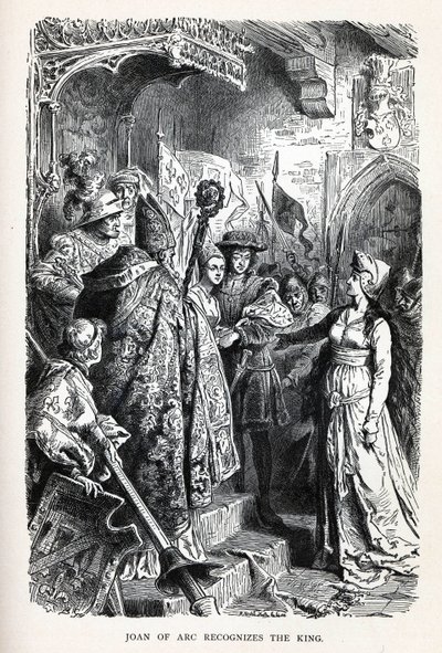 Juana de Arco reconoce al rey, 1882 de Unbekannt