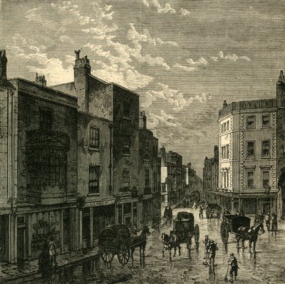 Kensington High Street, en 1860, c. 1876 de Unbekannt