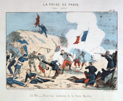 La toma de París, 22 de mayo de 1871 de Unbekannt