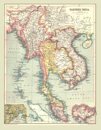 Mapa de la India Lejana, 1902 de Unbekannt