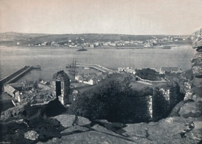 Marazion - Vista general, mostrando el puerto, 1895 de Unbekannt