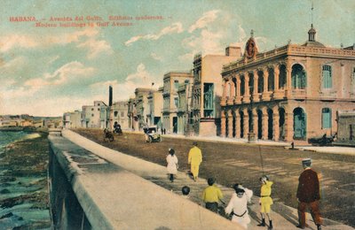 Edificios modernos en Gulf Avenue, La Habana, Cuba, c1910 de Unbekannt