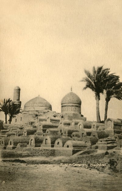 Cementerio musulmán, Bagdad, c1918-c1939 de Unbekannt