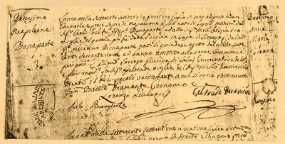 Certificado de nacimiento de Napoleón, 19 de julio de 1782, 1921 de Unbekannt