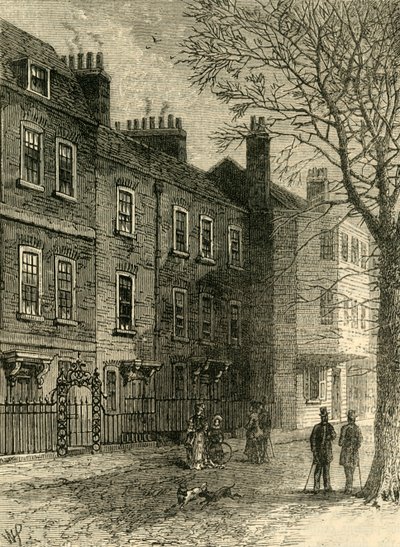 Casas antiguas en Church Row, c1876 de Unbekannt