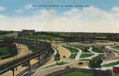 Única Entrada Ferroviaria a La Habana, La Habana, Cuba, c1910 de Unbekannt