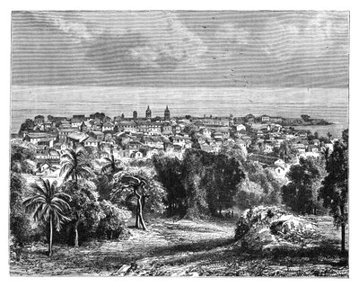 Ciudad de Panamá desde el Monte Ancón, c1890 de Unbekannt