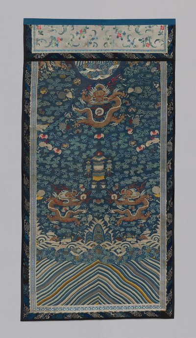 Panel de tela de mobiliario, China, dinastía Qing 1644-1911, 1875-1900 de Unbekannt