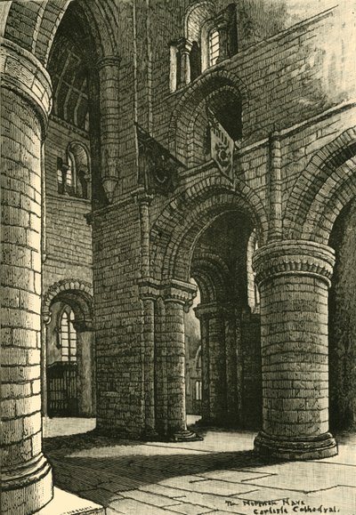 Parte de la nave, Catedral de Carlisle, 1898 de Unbekannt