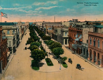 Paseo del Prado, La Habana, Cuba, c1920 de Unbekannt