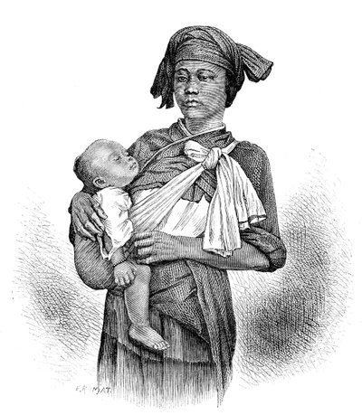 Mujer y niño Pepo-Hoan, c1890 de Unbekannt