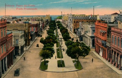 Paseo del Prado, La Habana, Cuba, 1910 de Unbekannt