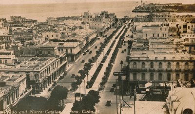 Prado y Castillo del Morro, La Habana, Cuba, c. 1900 de Unbekannt