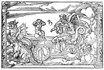 Saturno, dios romano del tiempo, 1569 de Unbekannt