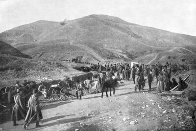 Reserva siberiana tomando posiciones, Guerra Ruso-Japonesa, 1904-5 de Unbekannt