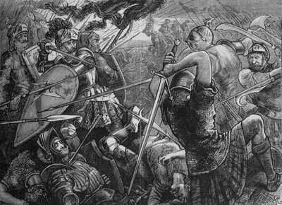 La Batalla de Flodden, 9 de septiembre de 1513, c. 1880 de Unbekannt